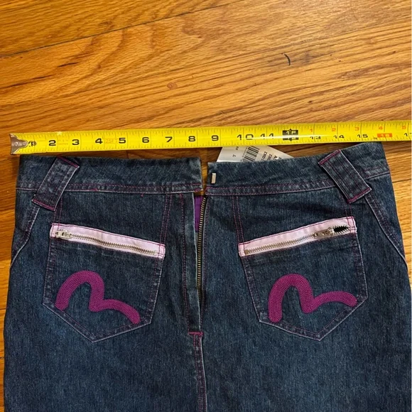 Evisu NWT denim skirt size L